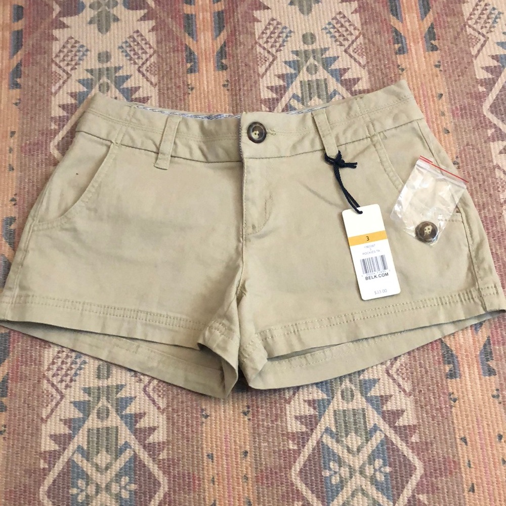 NWT red camel shorts